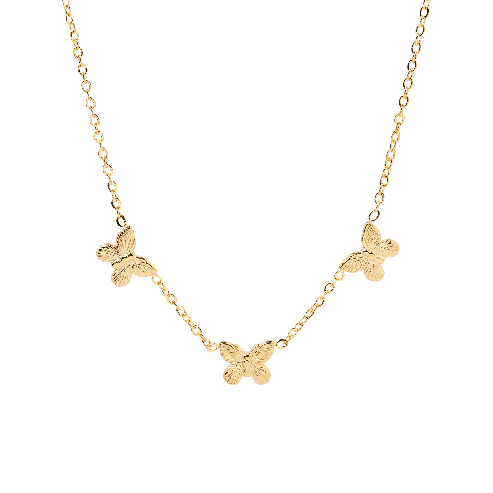 COLAR AÇO BORBOLETAS