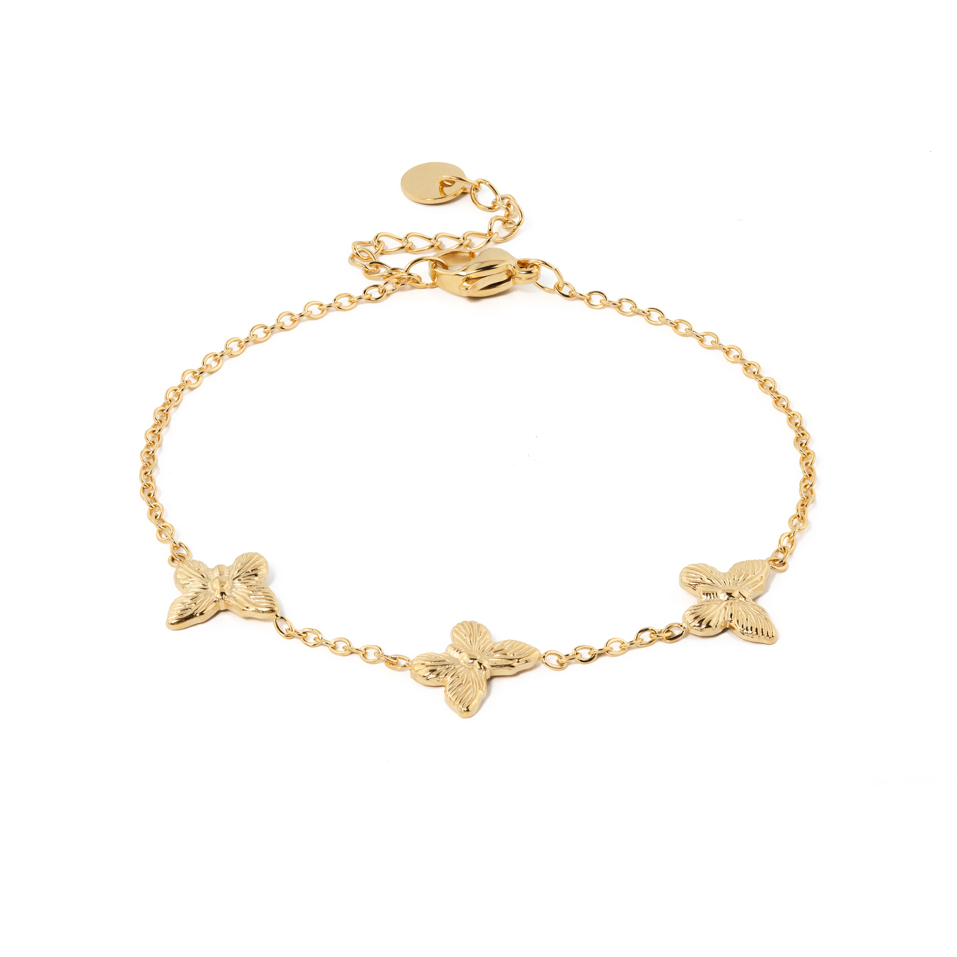 PULSEIRA AÇO BORBOLETAS