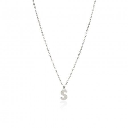 STEEL NECKELACE WITH LETTER