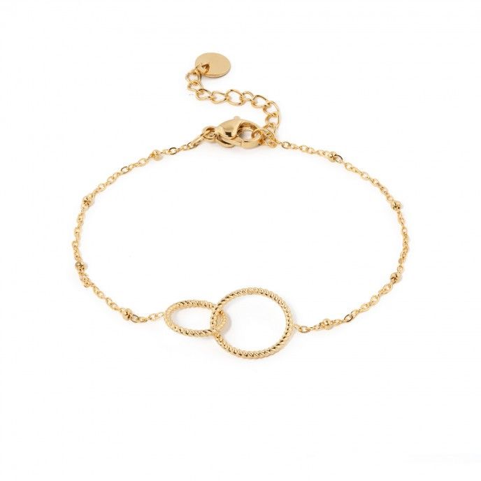 PULSERA DE ACERO CON CRCULOS