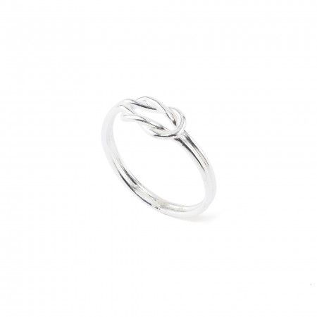 SILVER RING WITH KNOT