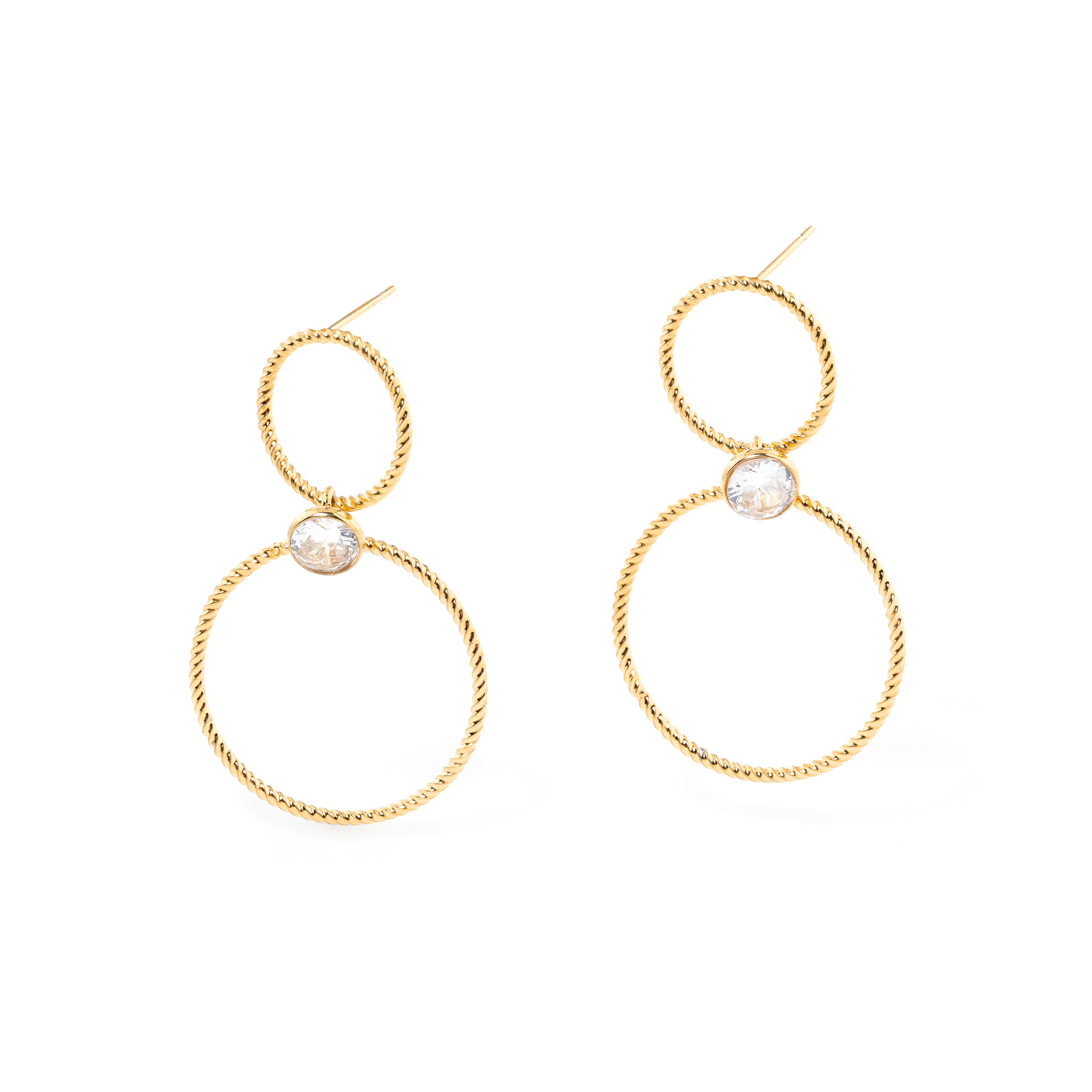 BRINCOS AÇO CÍRCULOS