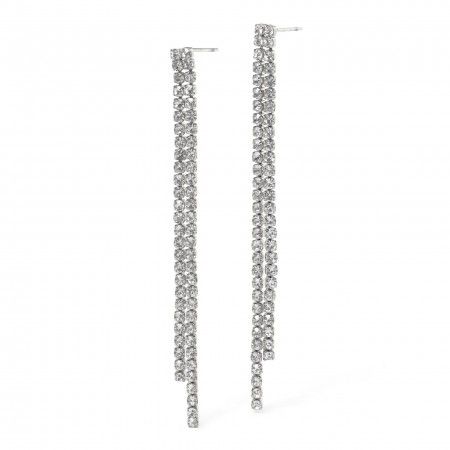 PENDIENTES ACERO LARGO