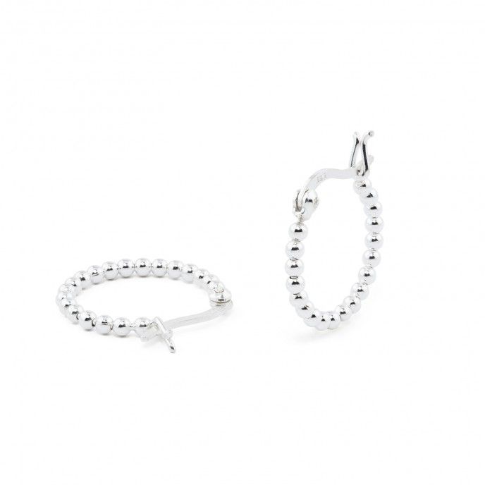 BEADS SILVER HOOPS