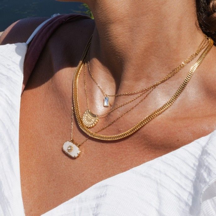 COLLAR ACERO GEOMTRICO