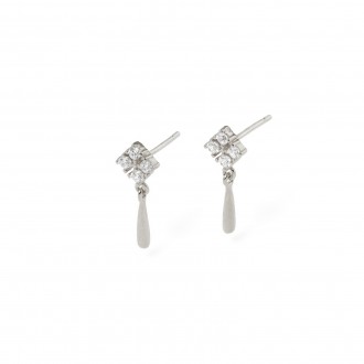 DROP SILVER EARRINGS