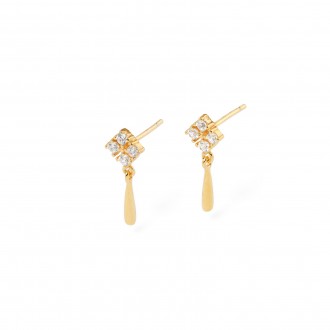 DROP SILVER EARRINGS