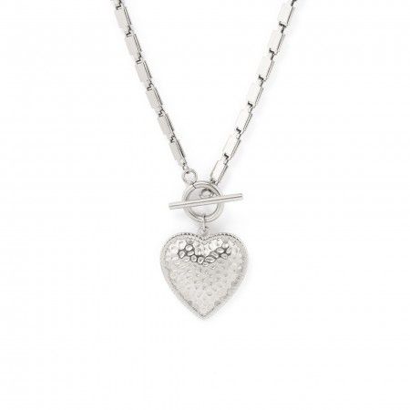 COLLAR DE ACERO CON CORAZN