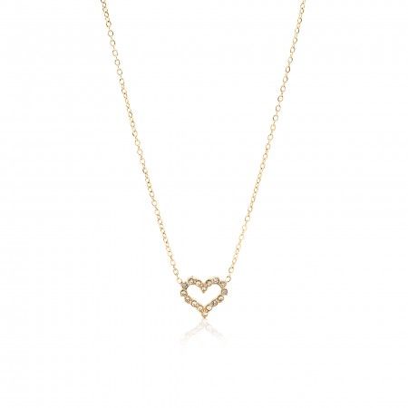 STEEL NECKLACE WITH HEART