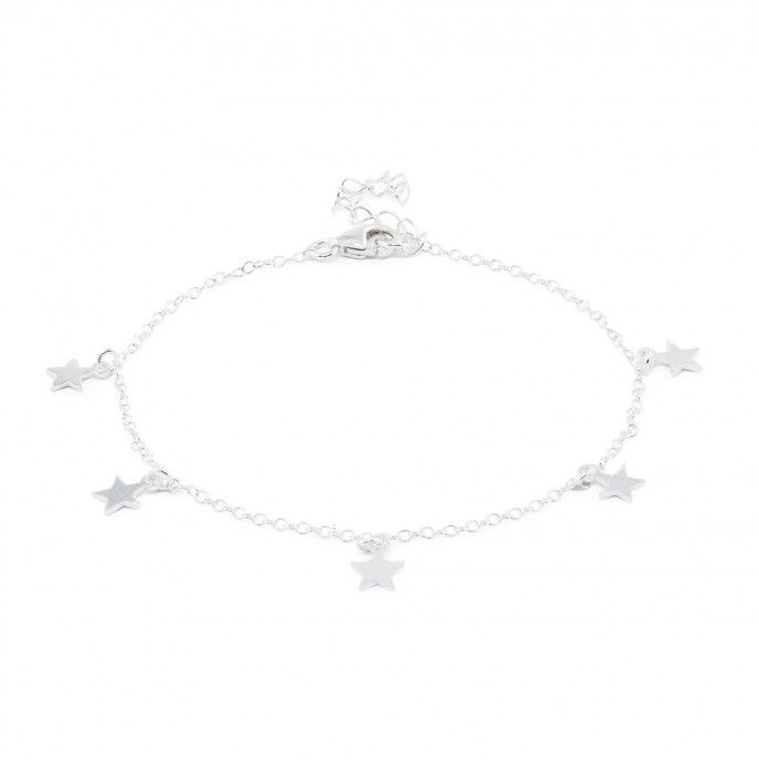 SILVER BRACELET WITH STARS