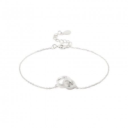 SILVER BRACELET WITH CIRCLES