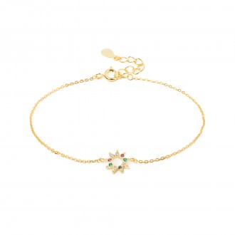 SILVER NRACELET WITH SUN