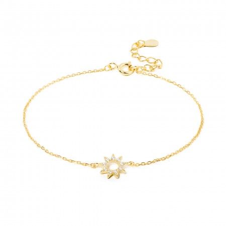 SILVER NRACELET WITH SUN