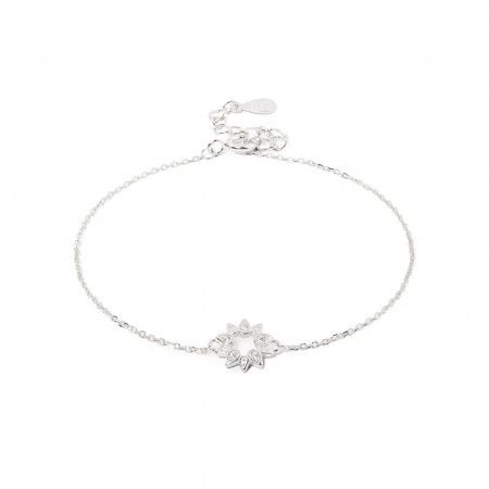 SILVER NRACELET WITH SUN