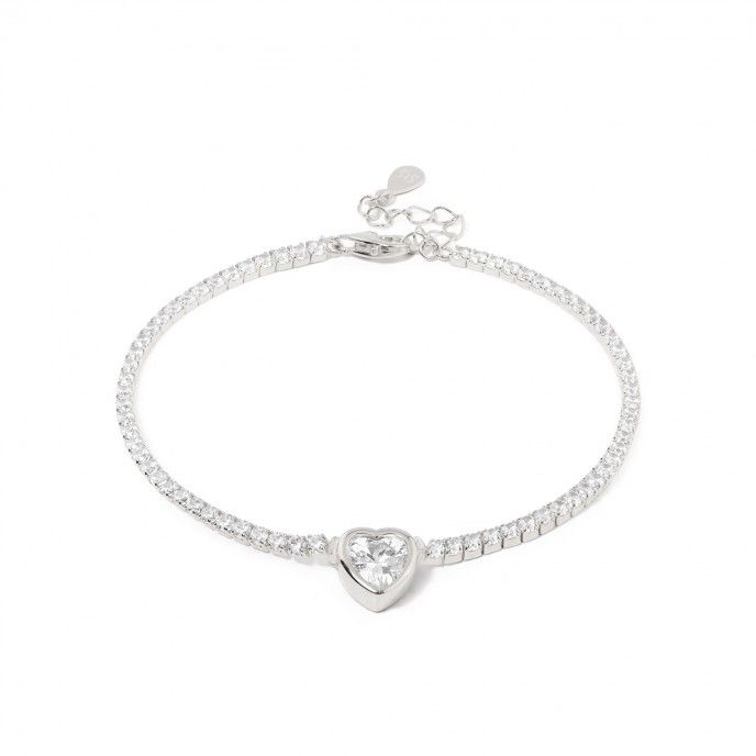 SILVER BRACELET WITH HEART