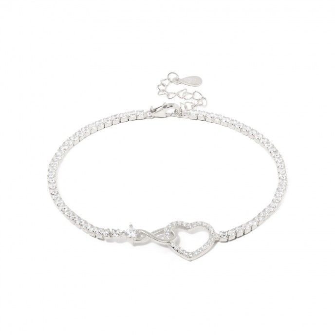 SILVER BRACELET WITH HEART