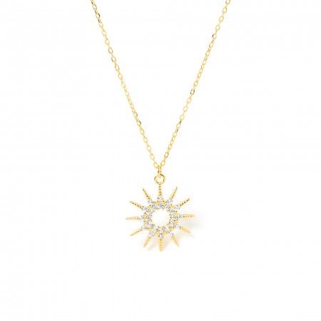 SUN SILVER NECKLACE