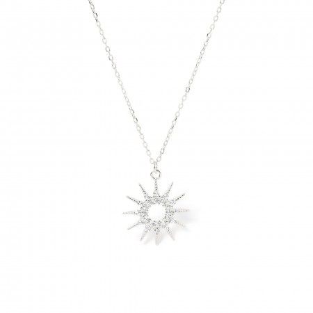 SUN SILVER NECKLACE