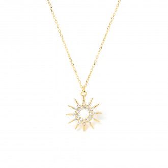 SUN SILVER NECKLACE