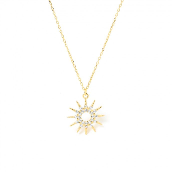 SUN SILVER NECKLACE