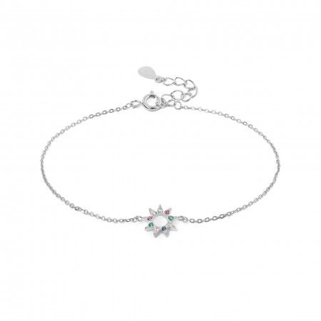 SILVER NRACELET WITH SUN