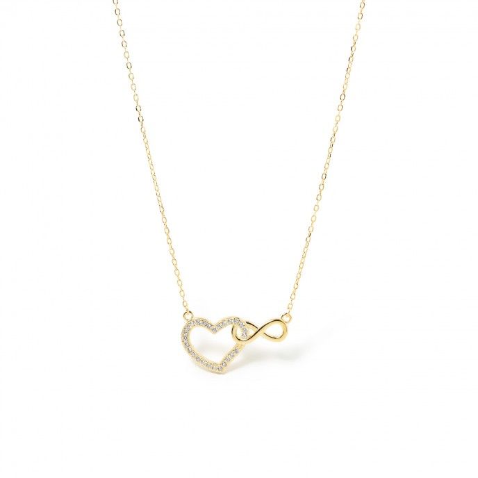 SILVER NECKLACE WITH HEART