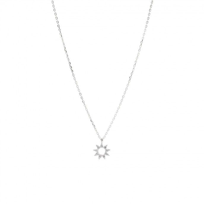 SUN SILVER NECKLACE