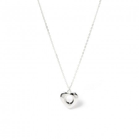 SILVER NECKLACE WITH HEART