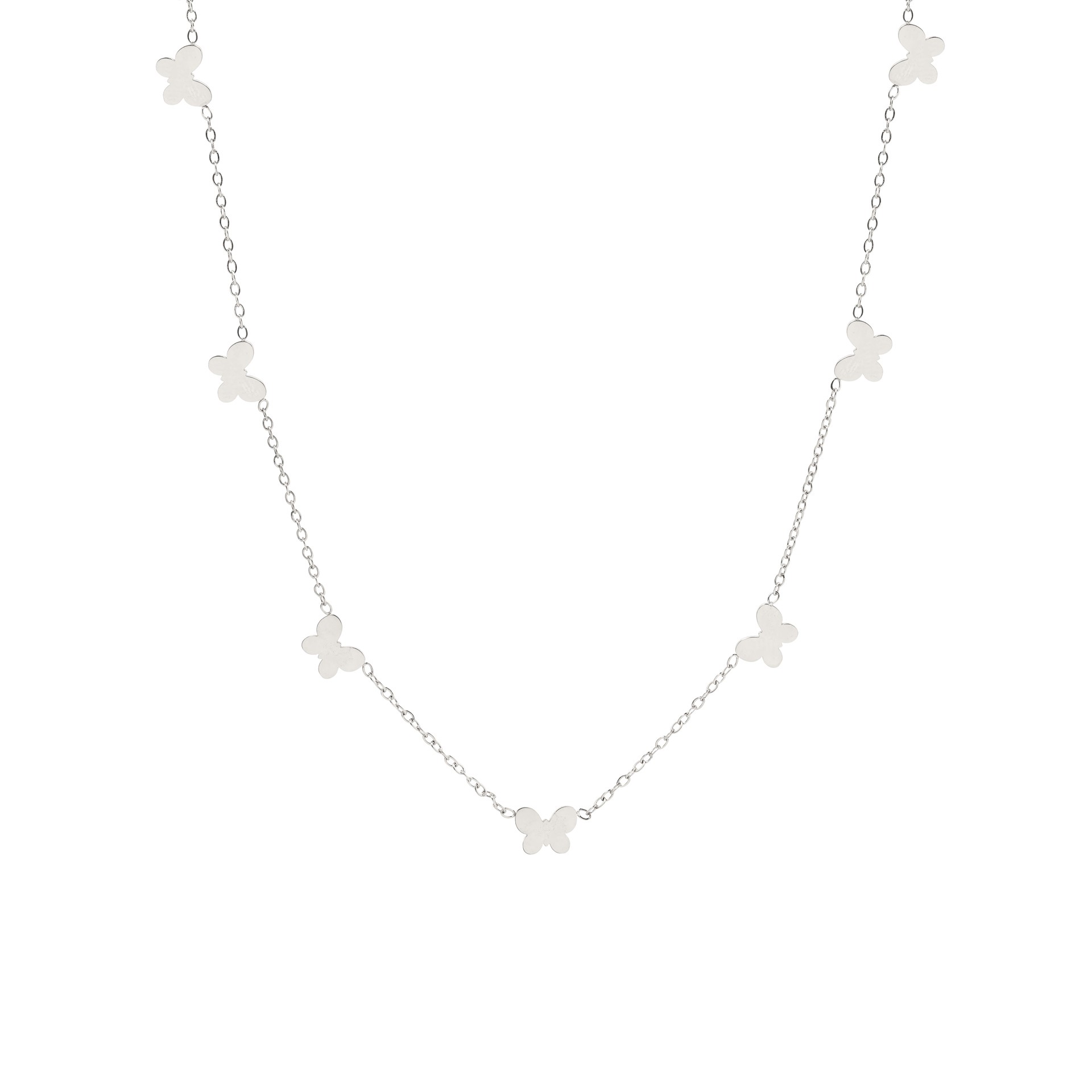 COLAR AÇO BORBOLETAS