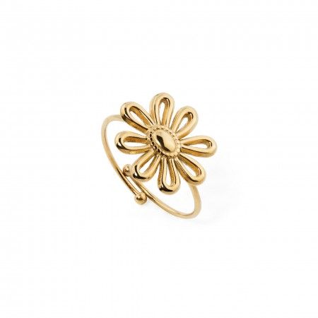 ANILLO FLOR DE ACERO