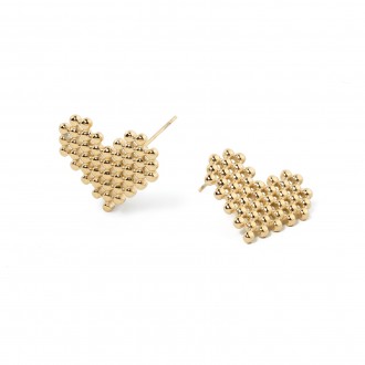STEEL HEART EARRINGS