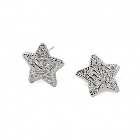 STEEL STAR EARRINGS
