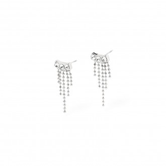 PENDIENTES BRILLANTES DE ACERO