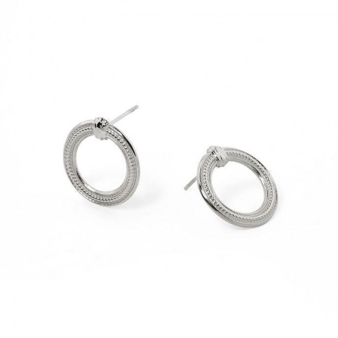 STEEL CIRCLE EARRINGS