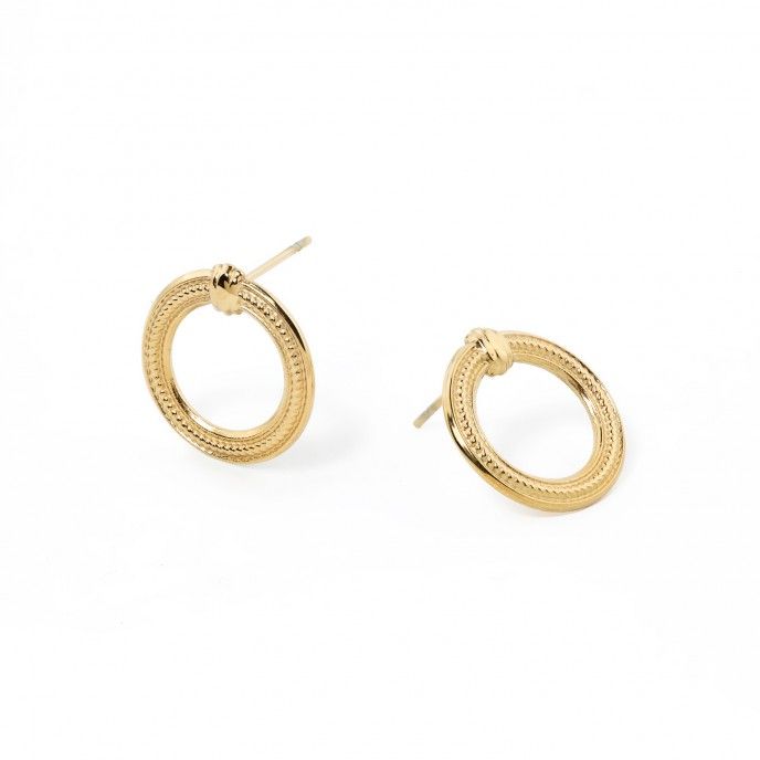 STEEL CIRCLE EARRINGS