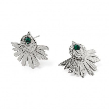 STEEL FLOWER EARRINGS