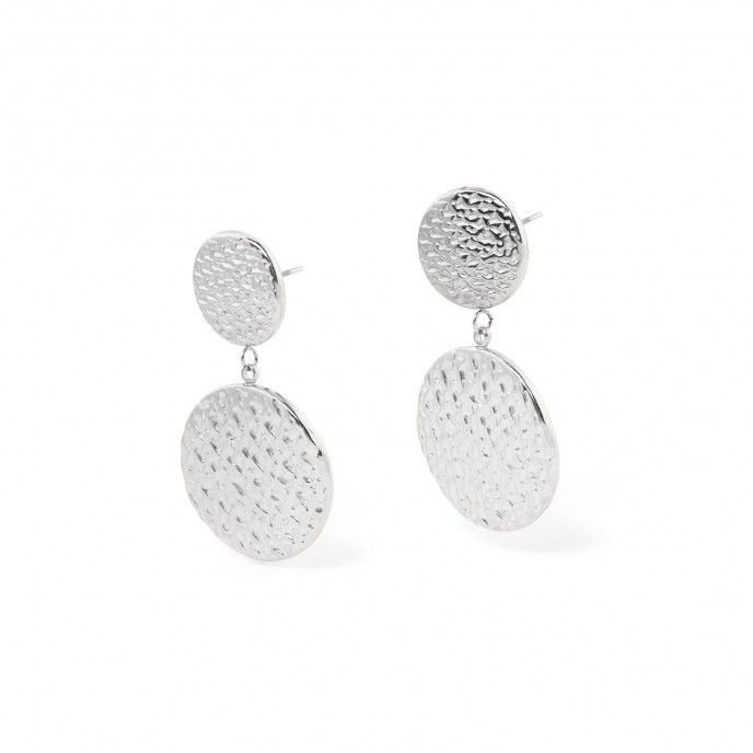 STEEL EARRINGS WITH PLATES