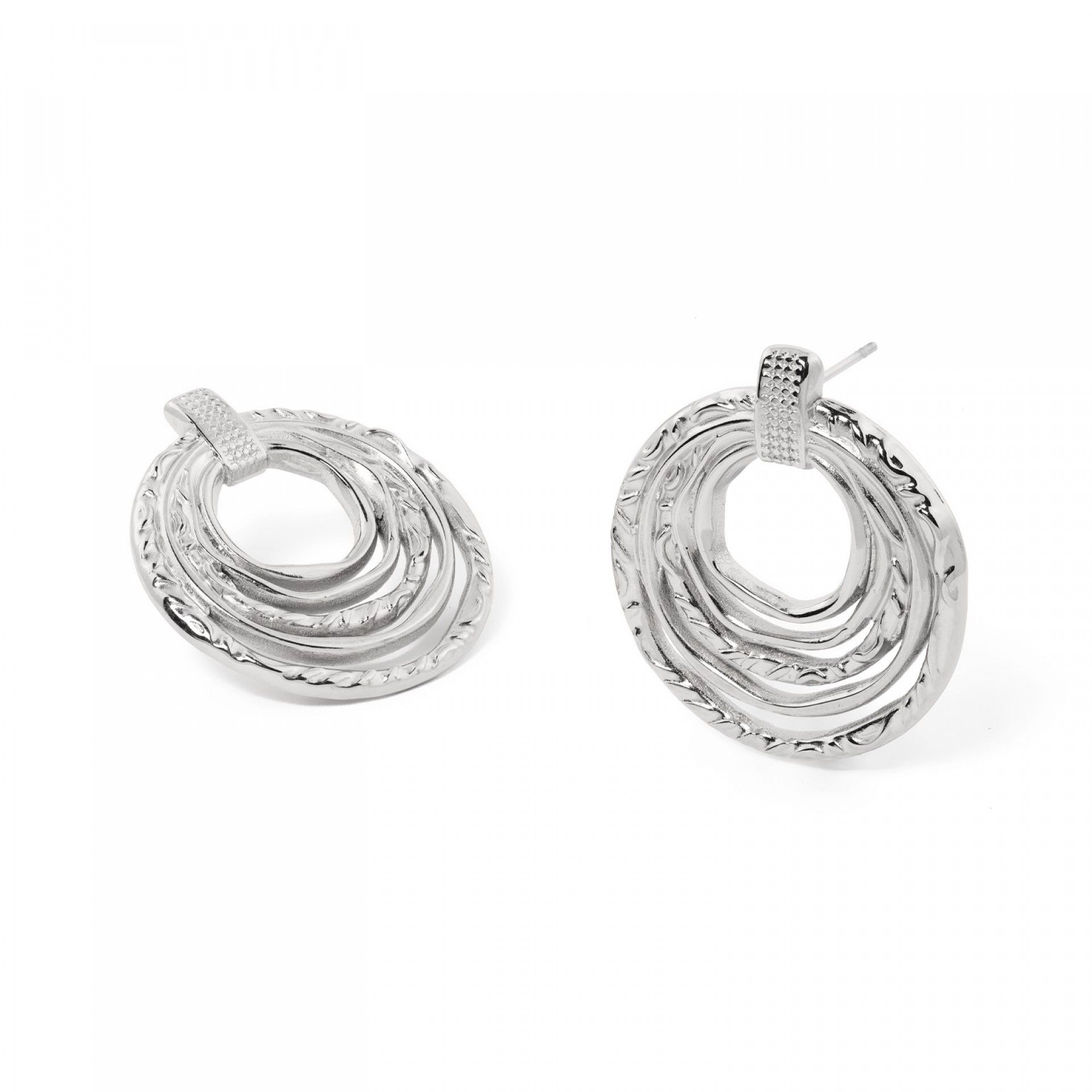 BRINCOS AÇO CÍRCULOS