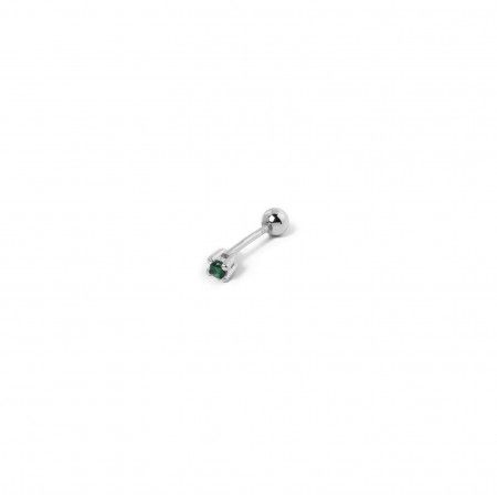 SILVER PIERCING WITH ZIRCON