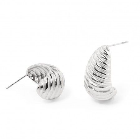 STRIPE STEEL EARRINGSS