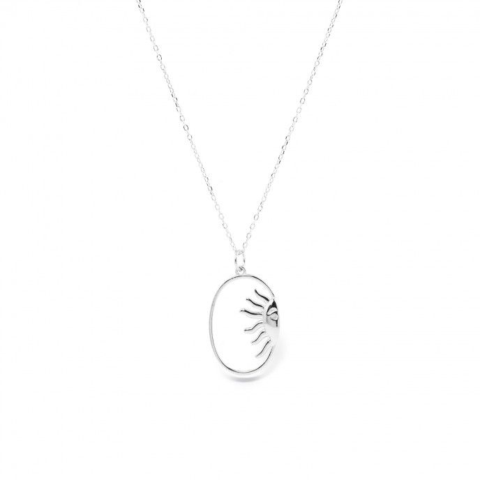 SILVER NECKLACE WITH SUN