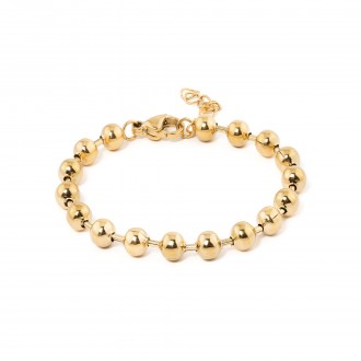 STEEL BRACELET WITH BEADS