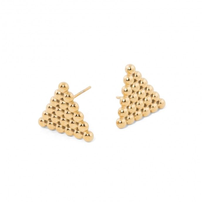 STEEL TRIANGLE EARRINGS