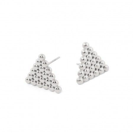 STEEL TRIANGLE EARRINGS