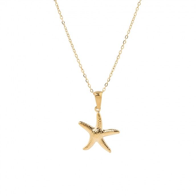 STEEL NECKLACE WITH STARFISH