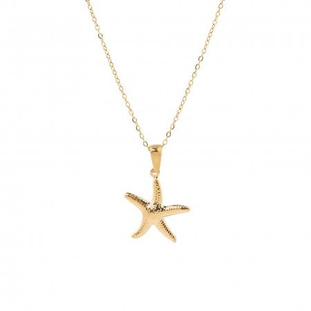 STEEL NECKLACE WITH STARFISH