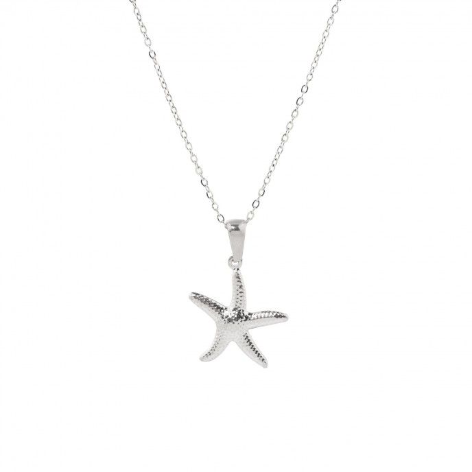 STEEL NECKLACE WITH STARFISH