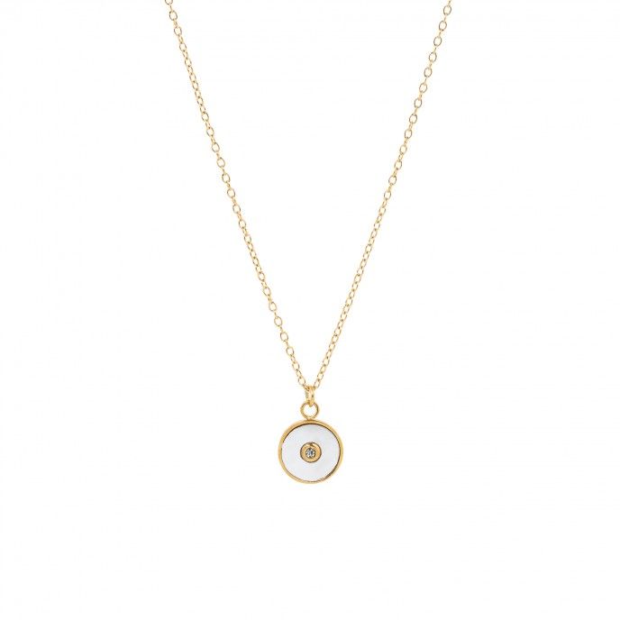STEEL NECKLACE WITH CIRCLE