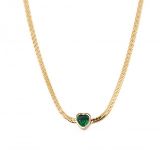 COLLAR DE ACERO CON CORAZ�N