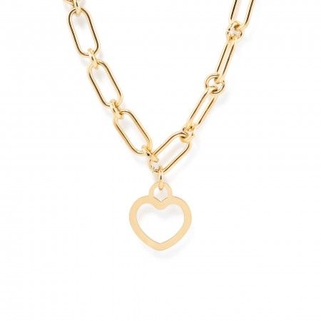 COLLAR DE ACERO CON CORAZN